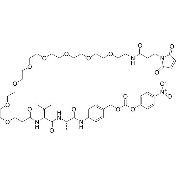 Mal-amide-PEG8-Val-Ala-PAB-PNP 2210247-59-7